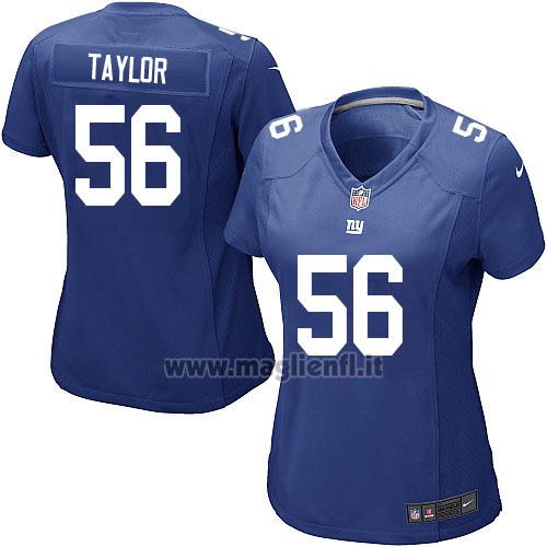 Maglia NFL Game Donna New York Giants Taylor Blu